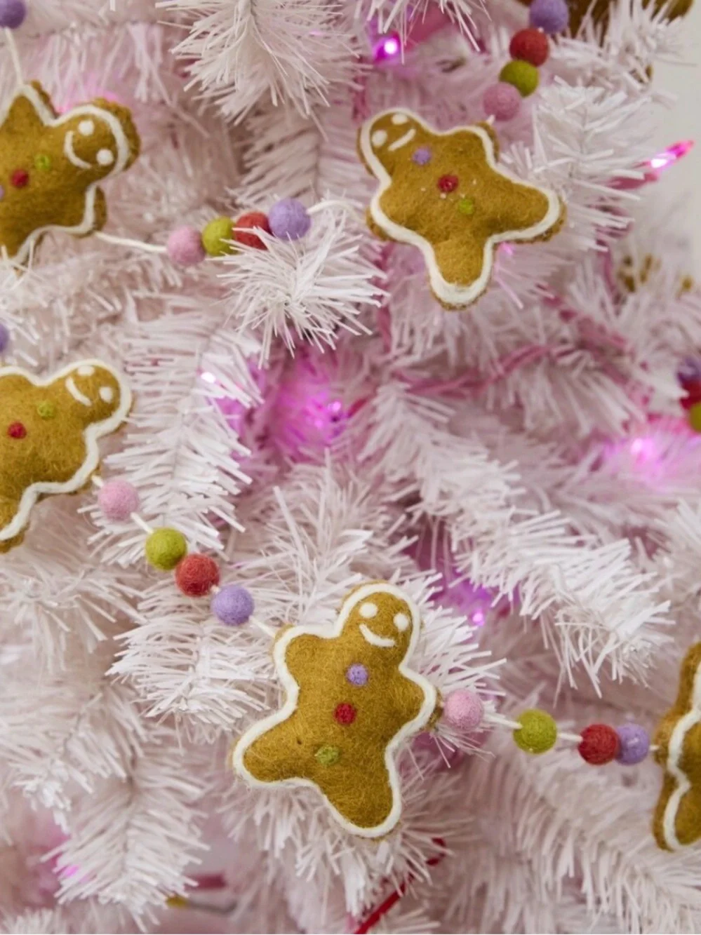 Felt Gingerbread Man Garland 72